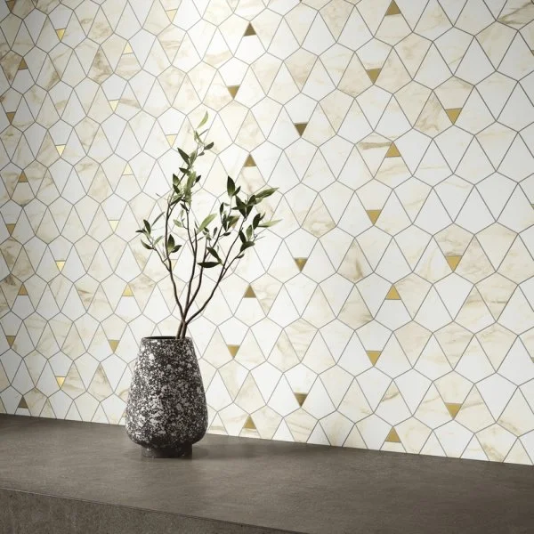 Керамогранит Italon Этернум Каррара Мозаика Вертекс 25.8х30 (Натуральная) в Иркутске