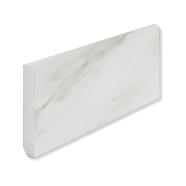 Кварцевый плинтус Fargo 6089-1 Белый Мрамор 80х11х2200 мм в #REGION_NAME_DECLINE_PP#
